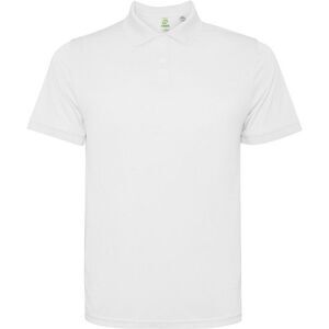 Roly Mens Tormo Short-Sleeved Polo Shirt / White